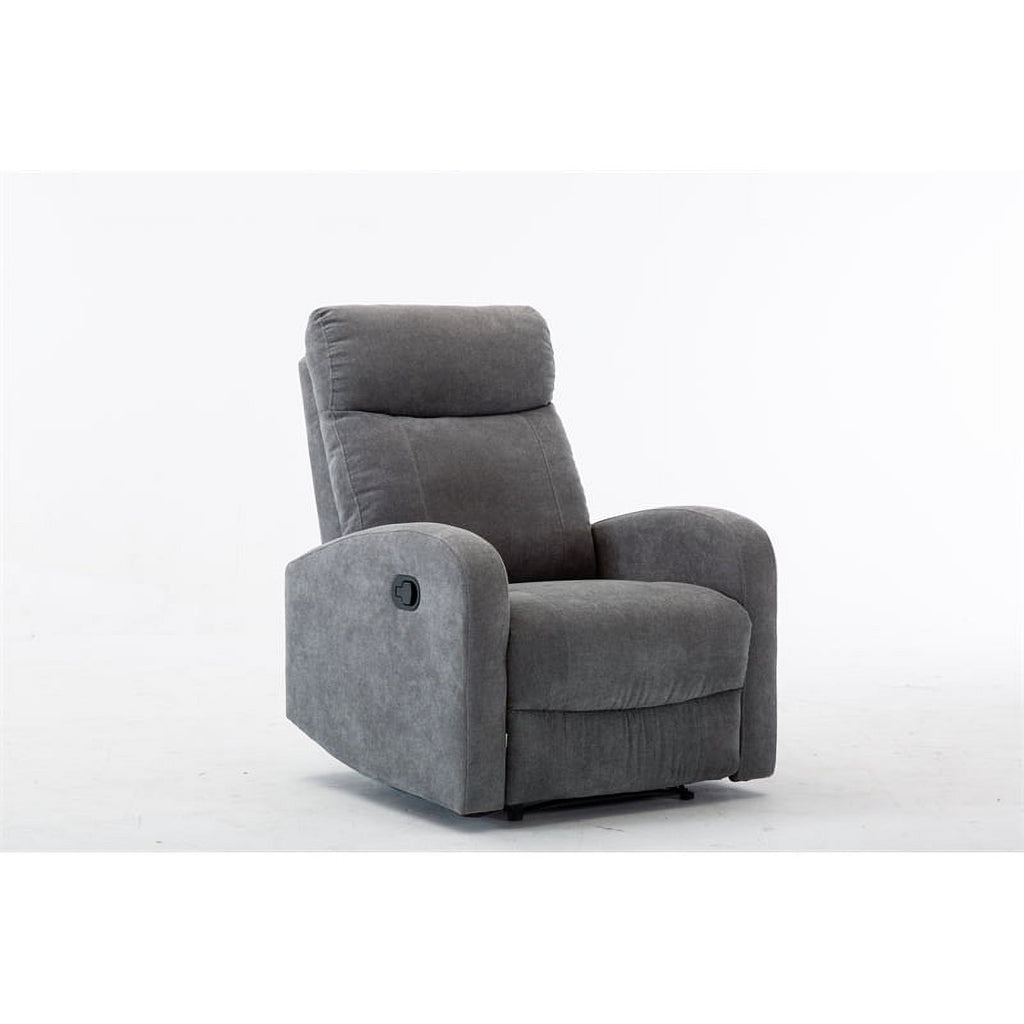 3-Piece Reclining Chenille Fabric Sofa Set Light Gray Z35727