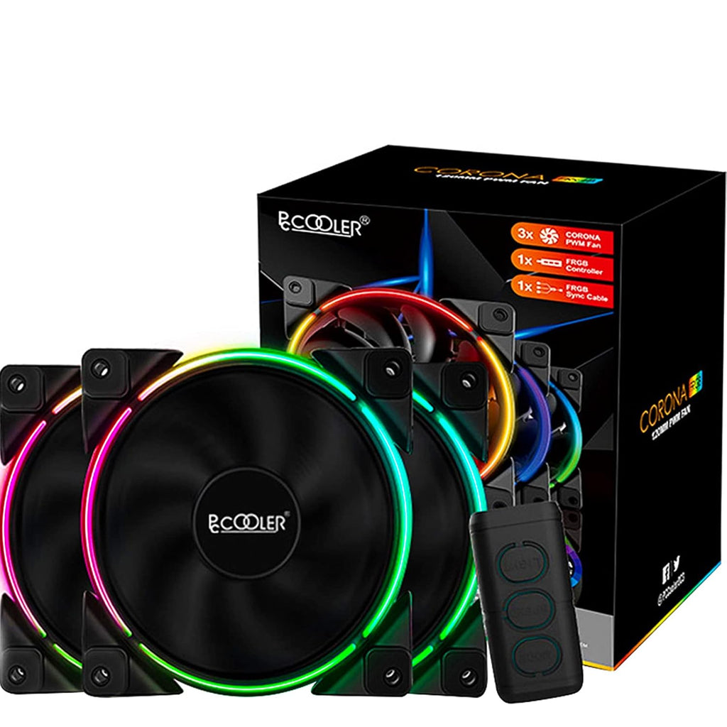 120mm RGB LED PC Case Fan Pack of 2 N490