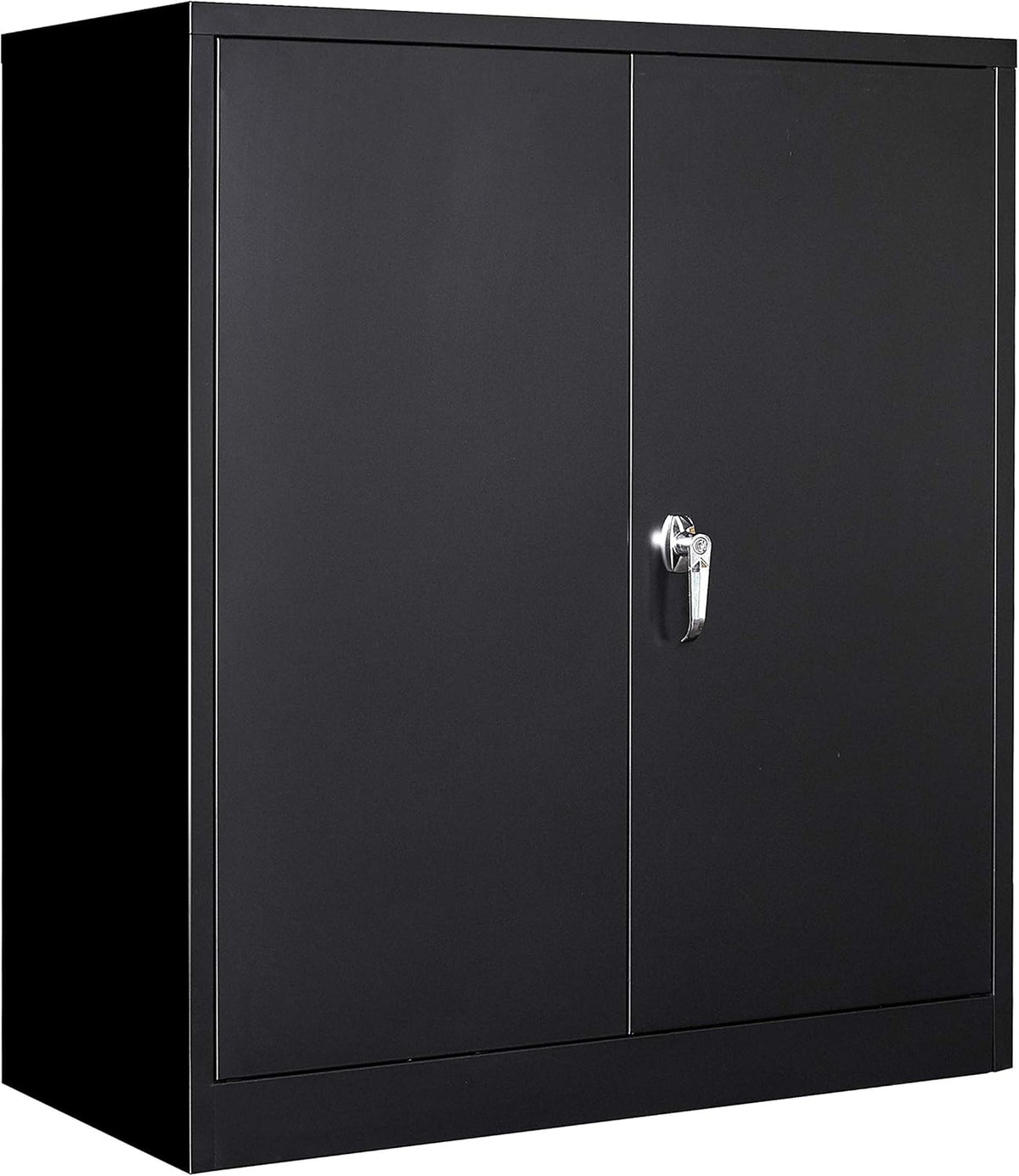 42” Tall Steel Storage Cabinet with Locking Door and 2 Adjustable Shelves M9892