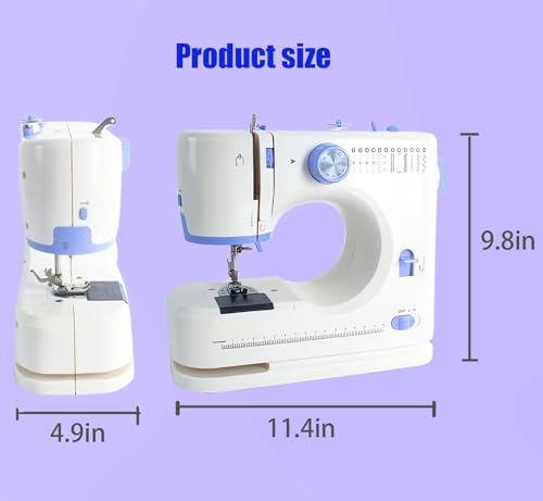 Portable Sewing Machine with 42 Pcs Sewing Threads Kit L399615