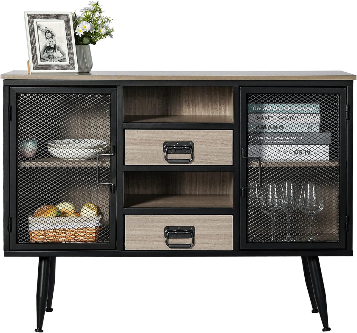 45 Kitchen Sideboard Buffet Cabinet with Double Door Storage Q420858