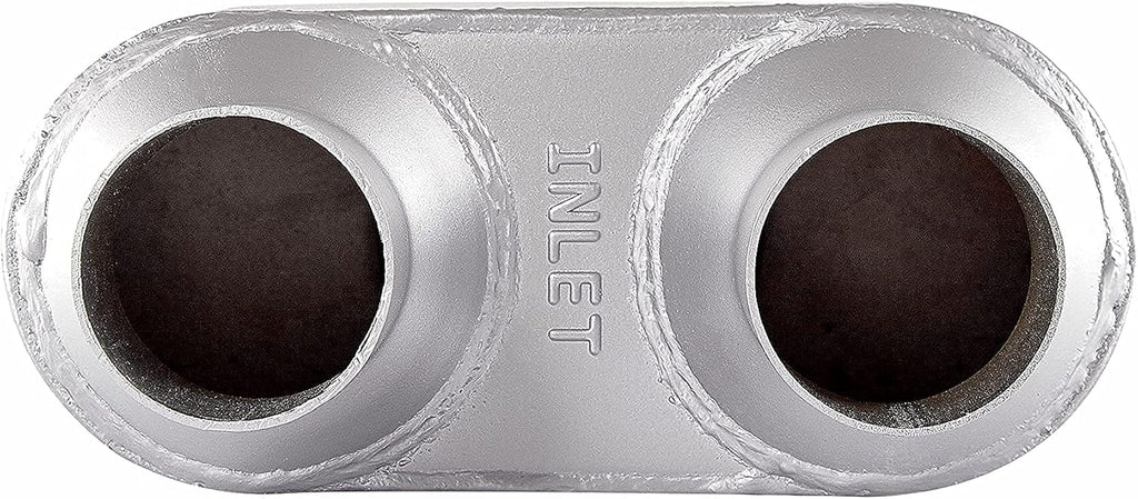 2.25 inch Inlet Outlet Performance Automotive Muffler Exhaust Pack of 2 R238