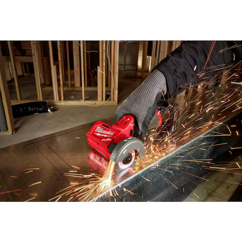 12V Brushless Cordless Cut Off Saw with 6-Pack Metal Cut Off Wheels Q997812