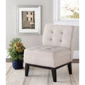 Beige Linen Armless Club Chair B304142