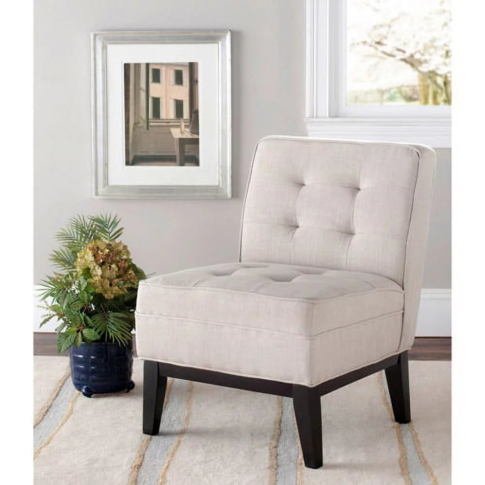 Beige Linen Armless Club Chair B304142
