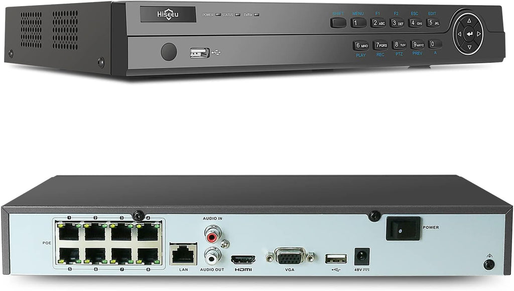 4K PoE NVR 8CH Network Video Recorder C9403
