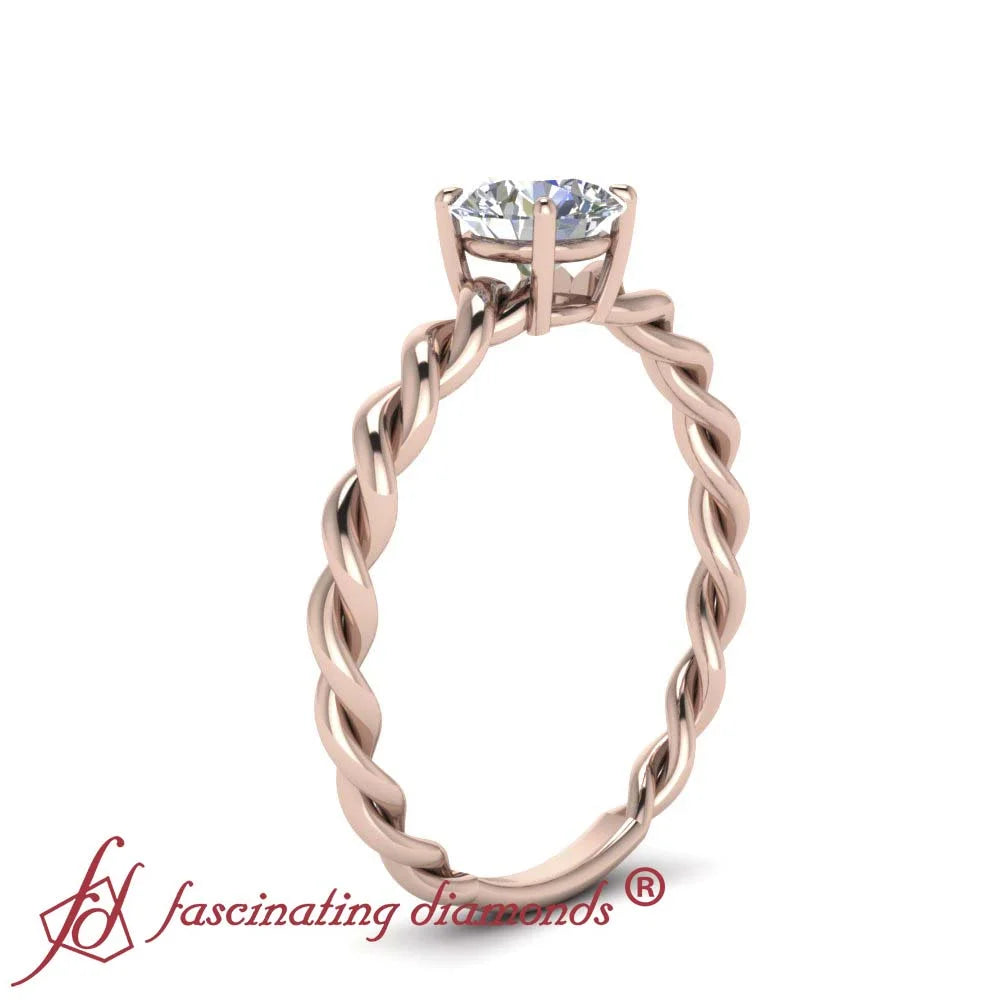 14K Diamond Solitaire Engagement Ring D7202