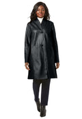 Leather Swing Coat Jacket L9520