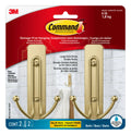 Brass Finish Double Hook 2 Pack F29621