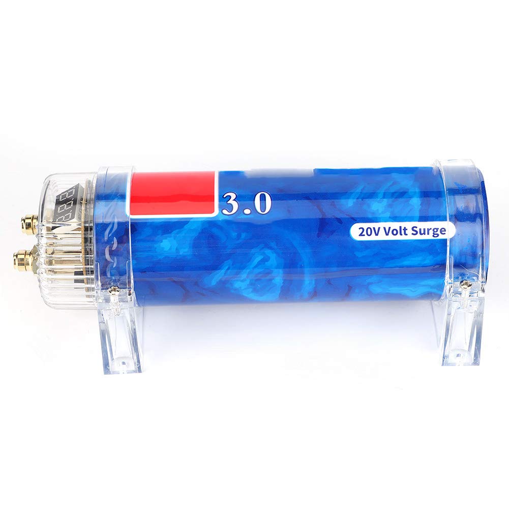 3.0 Farad Aluminum Alloy Car Audio Capacitor Pack of 2 C956903