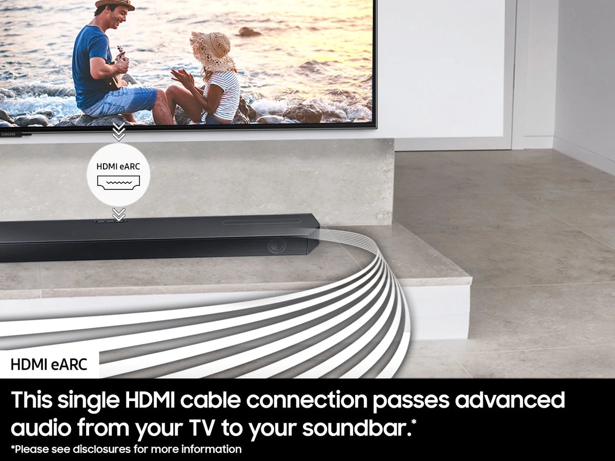 43 Inch Neo QLED Smart TV with 4K Upscaling and 3.1.2ch Soundbar with Subwoofer with Dolby Atmos E41219