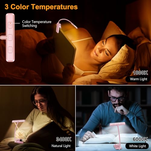 19 LED Rechargeable Book Light with Memory Function D37674