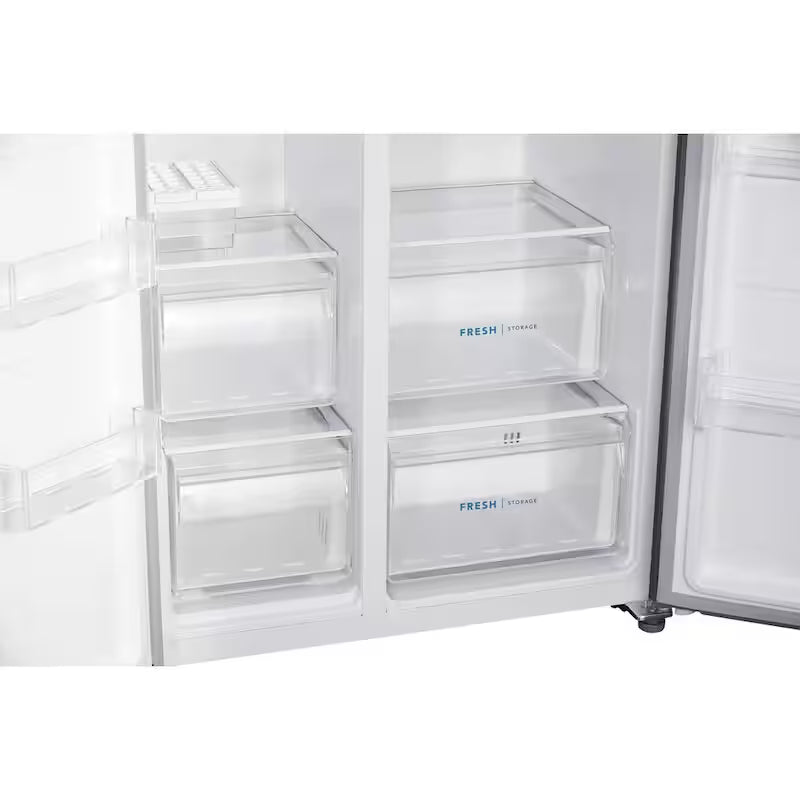 36 in. 18.8 cu. ft. Side by Side Refrigerator in Brushed Steel C602190