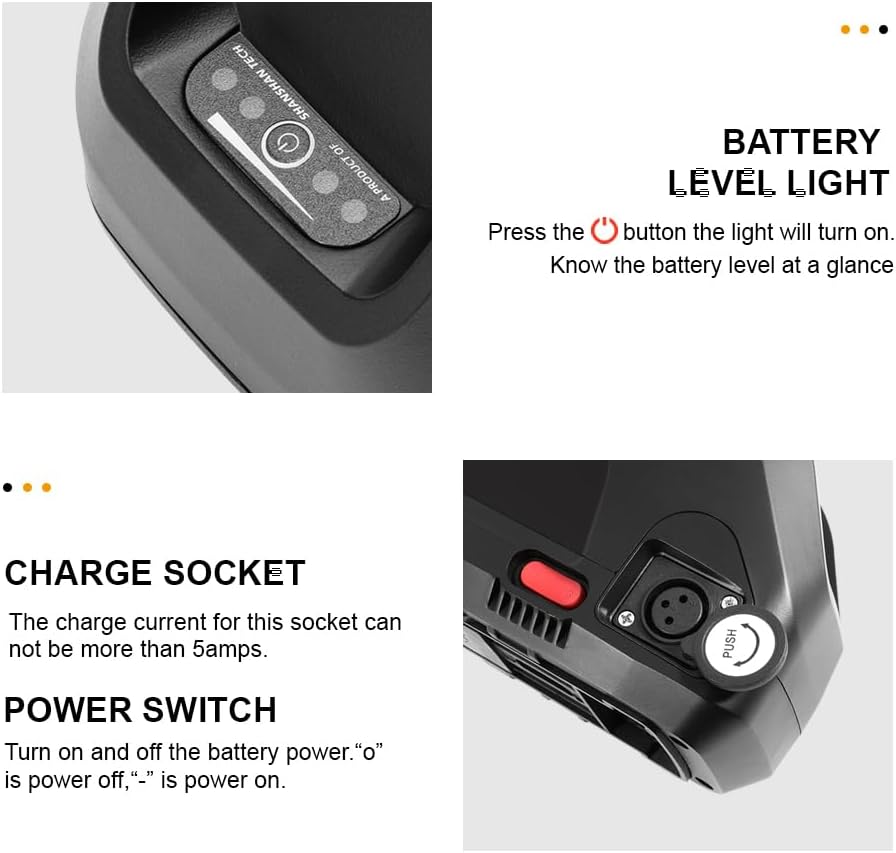 48V 20Ah Electric Bike Battery with 40A BMS and USB Port A774345