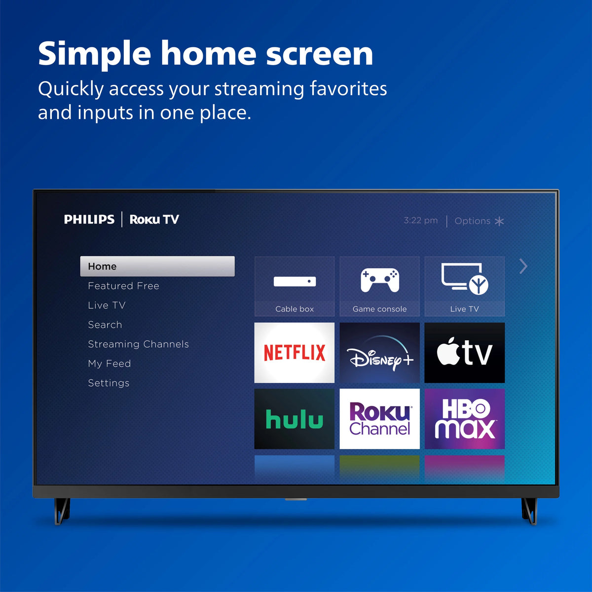 50" 4k Ultra HD Roku Smart LED TV H744