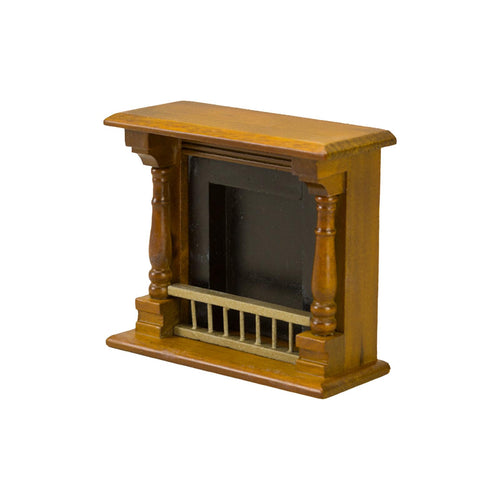 1/12 Scale Wooden Dollhouse Fireplace Miniature Model Toy T7047