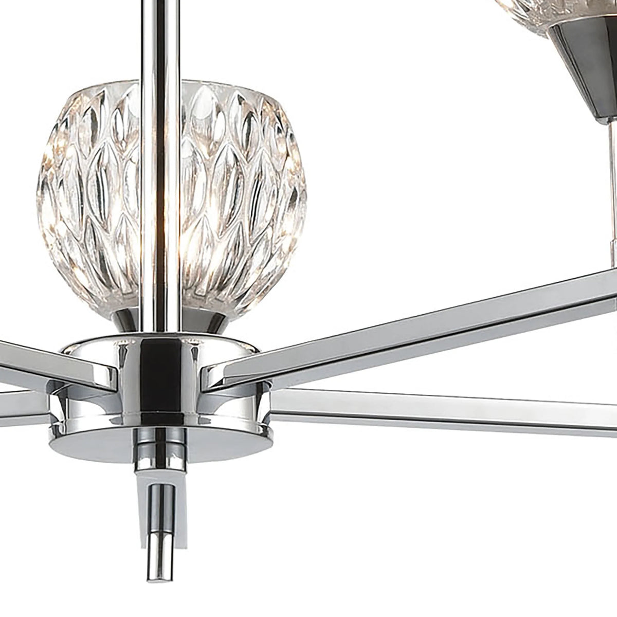24-Inch Wide Polished Chrome Chandelier V863981
