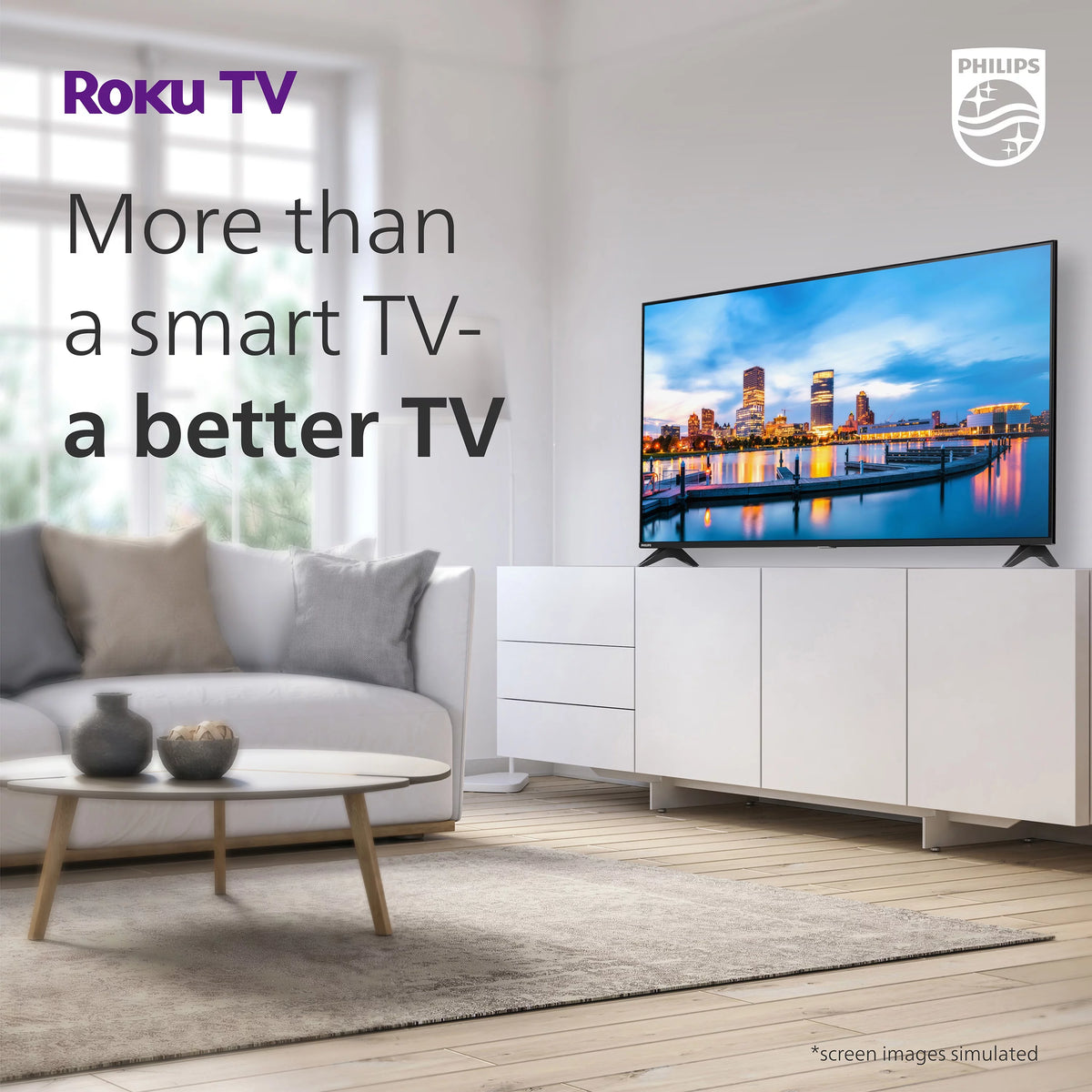 50" 4k Ultra HD Roku Smart LED TV H744