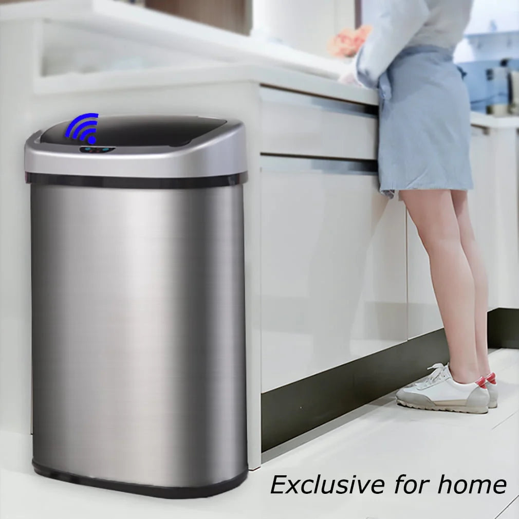 13 Gallon Stainless Steel Trash Can I9106