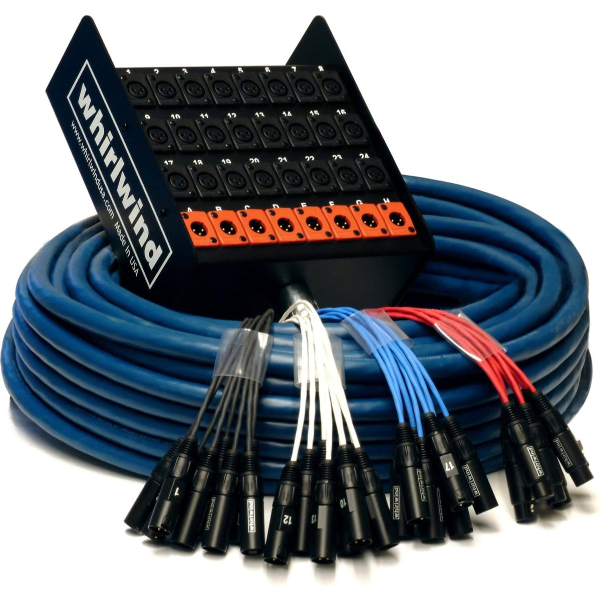 16-Channel Stagebox to Fanout Snake Cable 50& Length X528564
