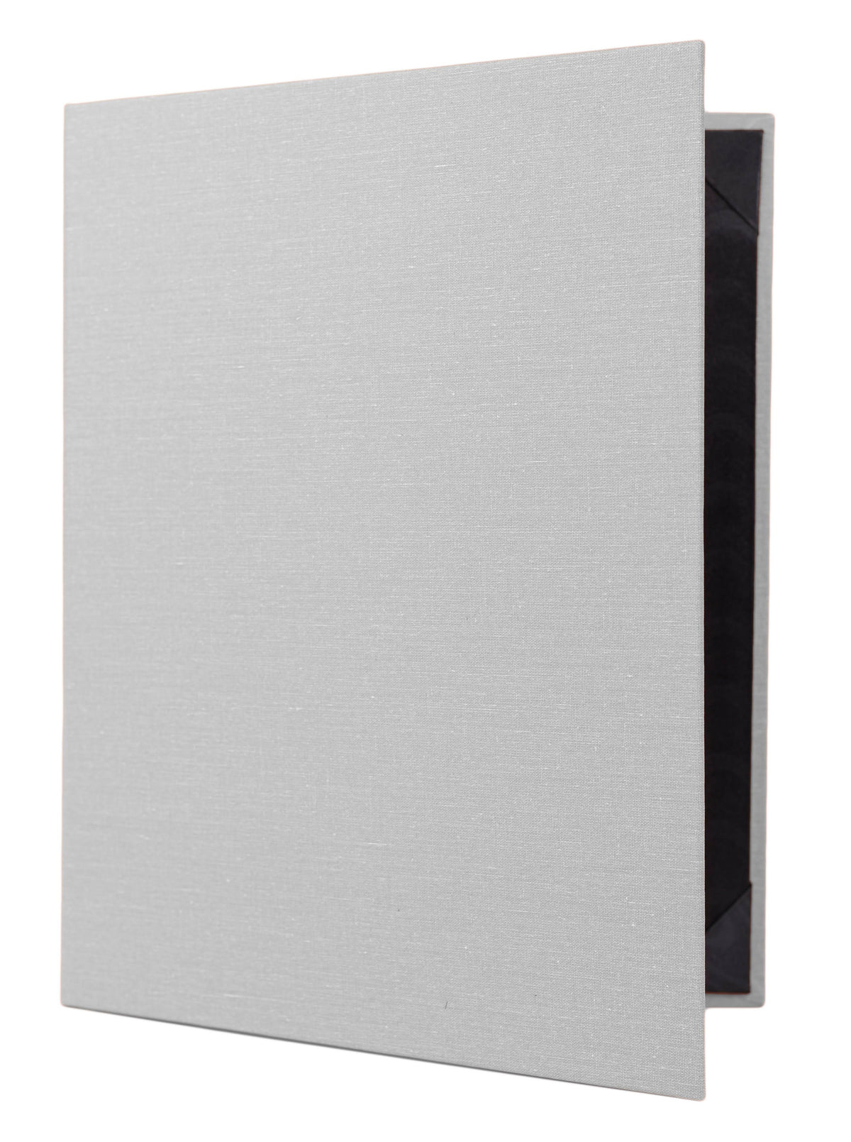 4 View Book Style Casebound Menu 5.5 x 8.5 Metallic Silver W9418
