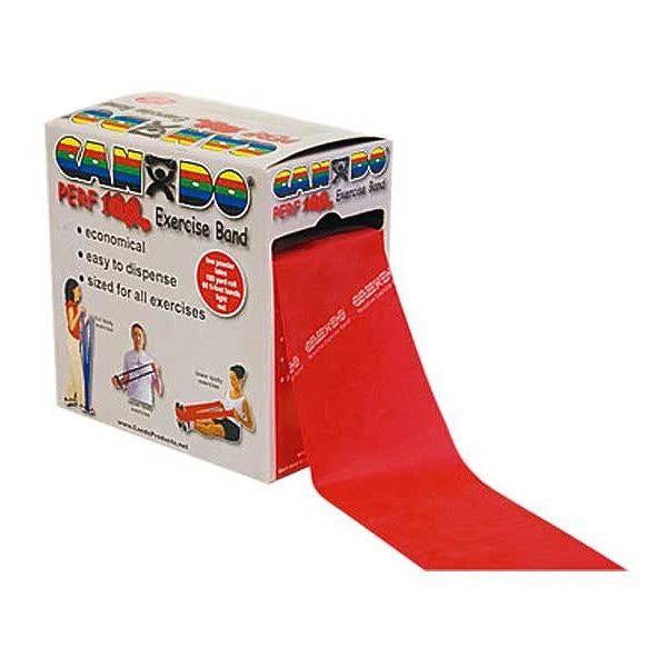 Latex Free Exercise Band 100 Yard Roll Red Light C933