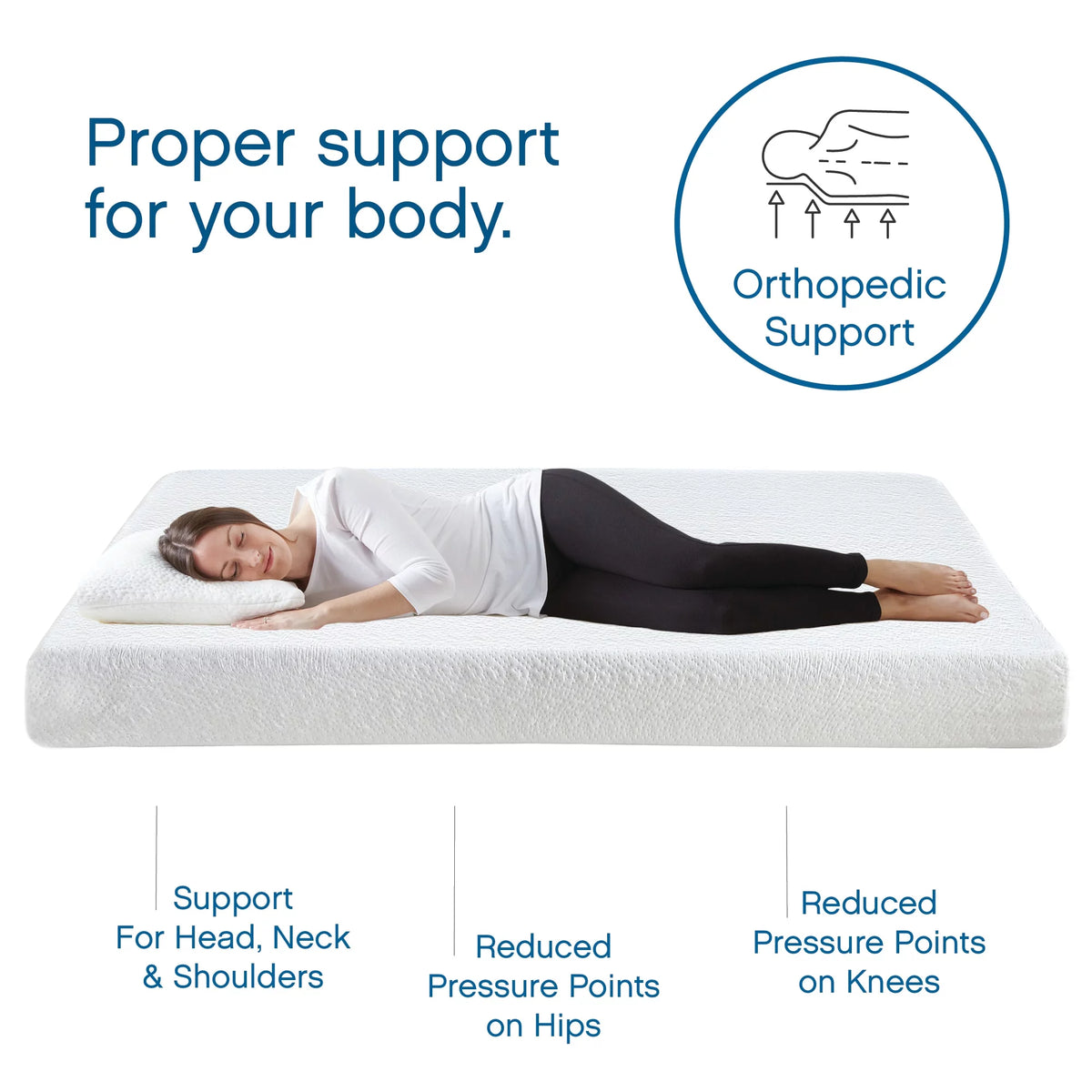 10 Gel Memory Foam Mattress Queen K38796