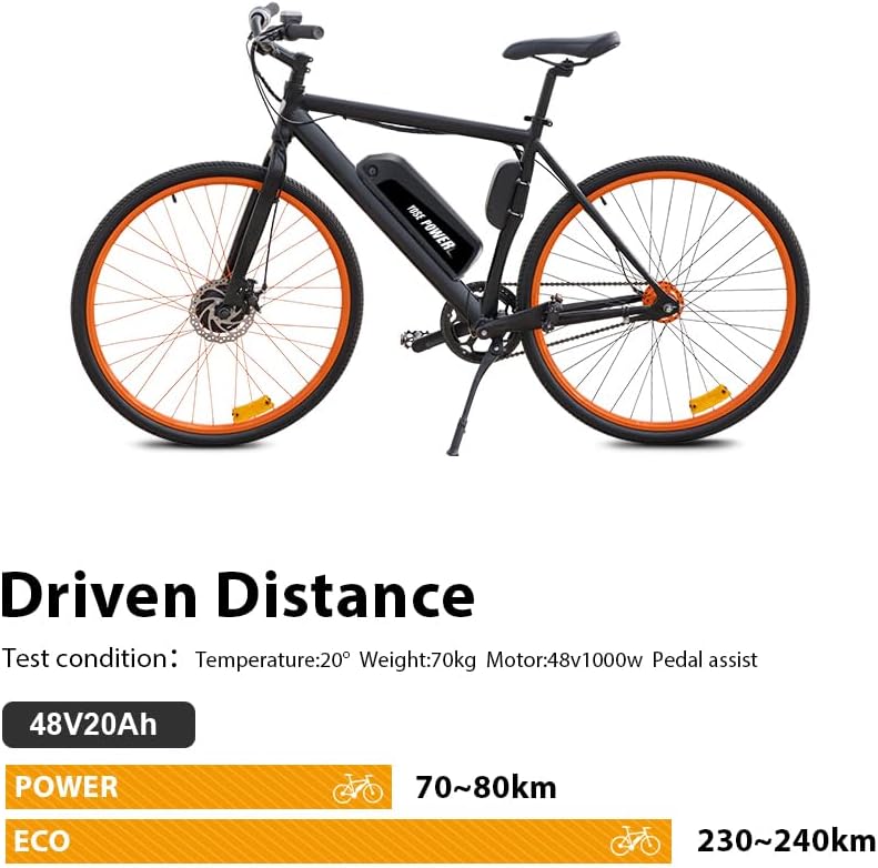 48V 20Ah Electric Bike Battery with 40A BMS and USB Port A774345