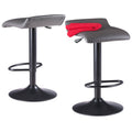 2 Piece Set Adjustable Stool - Black/Gray M5559