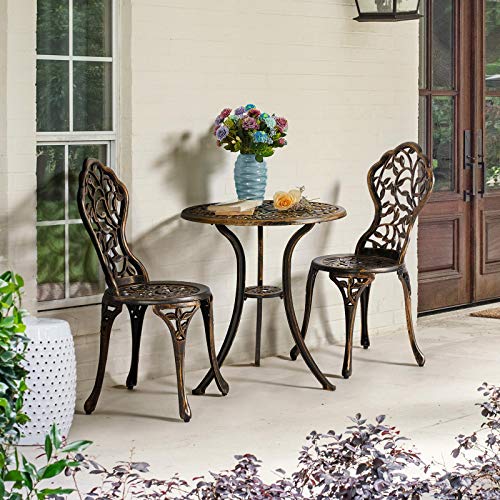 3-Piece Cast Aluminum Bistro Set S300