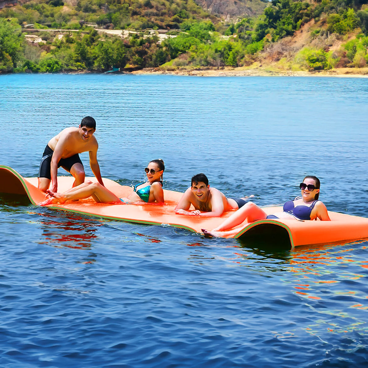 18' x 6' 3-Layer XPE Foam Water Floating Mat H853