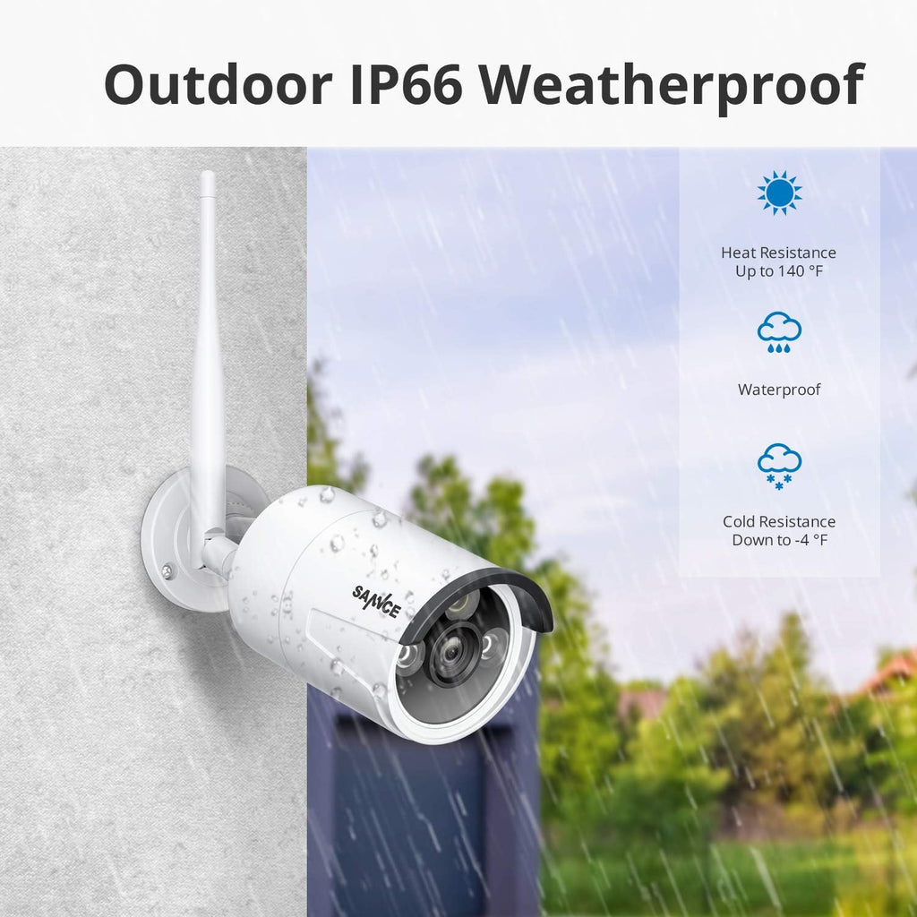 1080p 8 Channel Wireless Security Camera System with 4 Pcs Outdoor Cameras W354