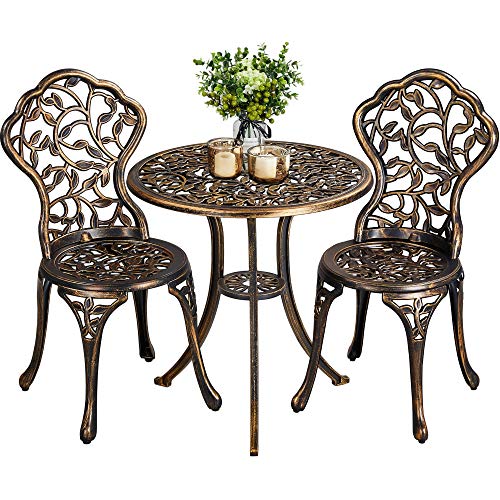3-Piece Cast Aluminum Bistro Set S300
