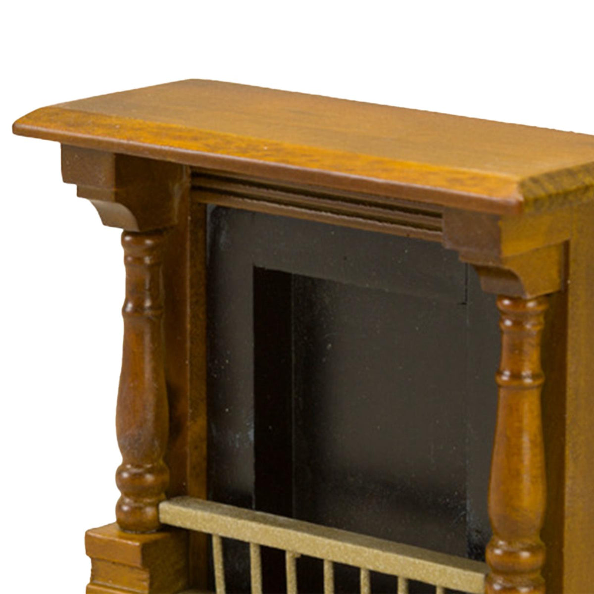 1/12 Scale Wooden Dollhouse Fireplace Miniature Model Toy T7047