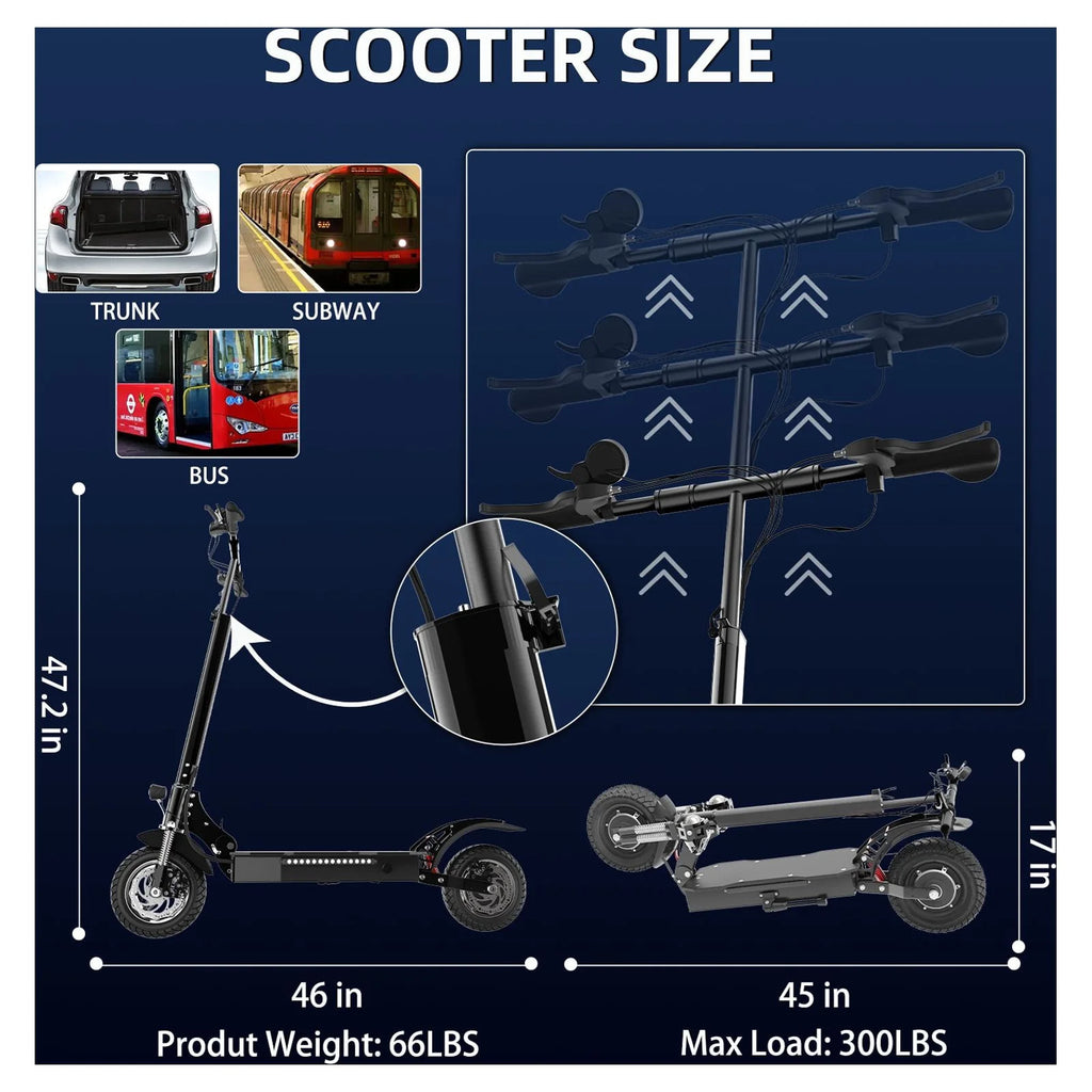 1300W Foldable Electric Scooter L853