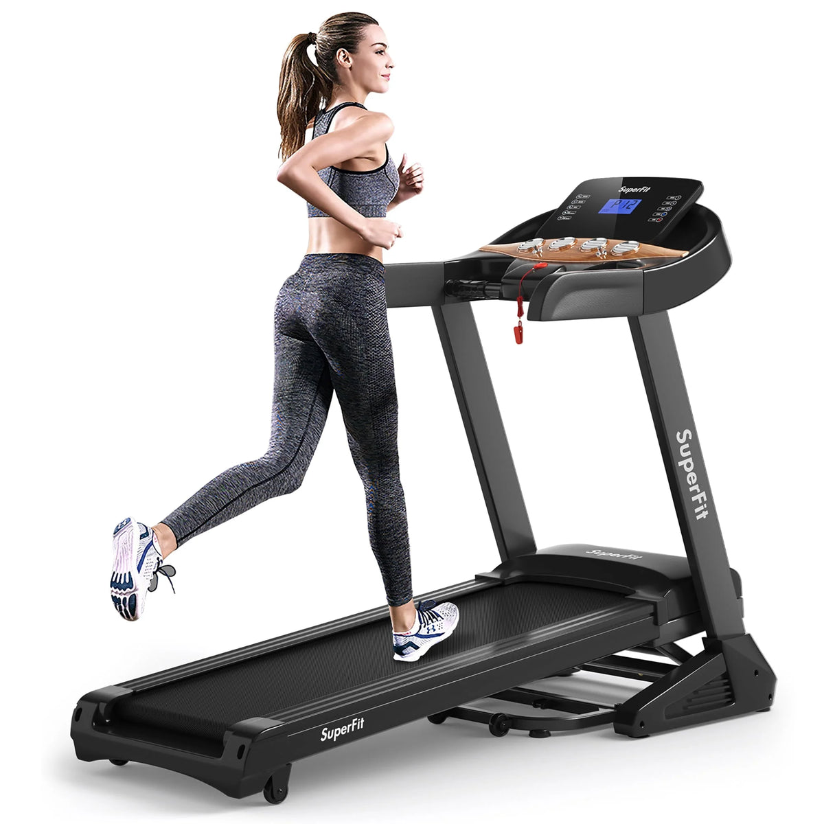 3.75HP Electric Folding Treadmill with Auto Incline V65171