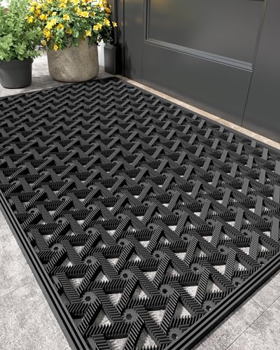 Green 19"X30" Rubber Door Mat L86342