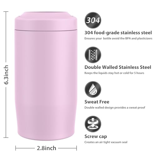 4-in-1 Double Wall Stainless Steel Insulated Can Holder (Black) L131755