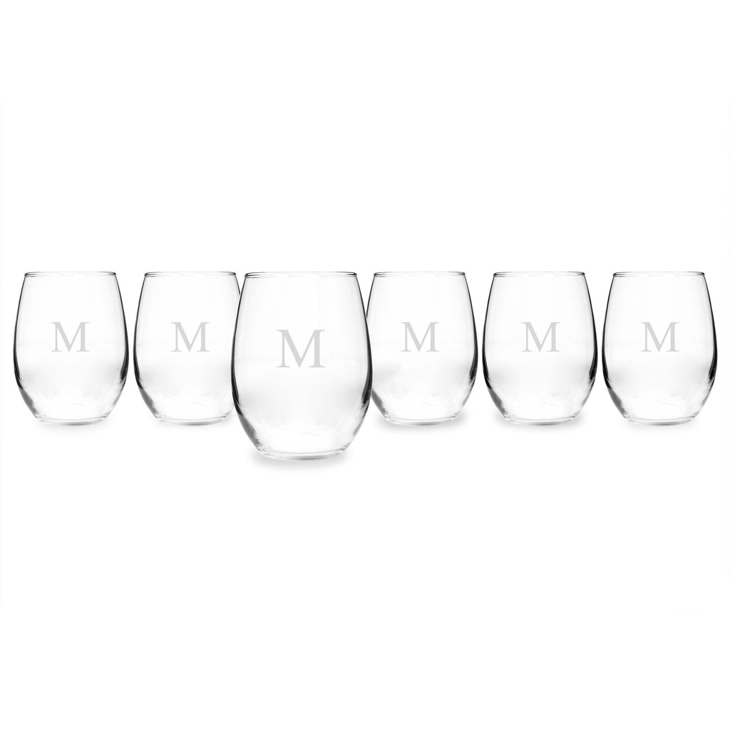 21-ounce Stemless Wine Glasses Set of 6 Clear D236