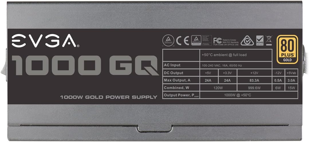 1000W 80+ Gold Semi Modular Power Supply G498