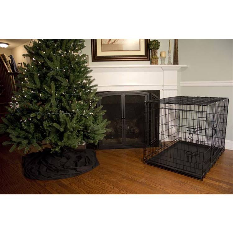48x22 Foldable Double Door Pet Crate with Divider I6399