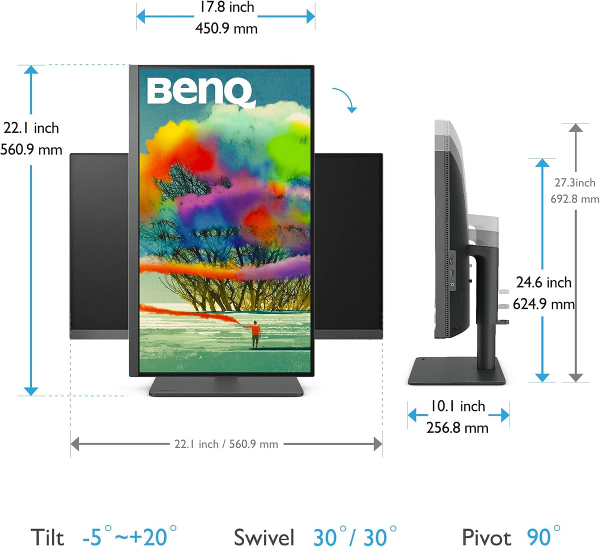 27 inch 4K UHD IPS Monitor with USB-C R844