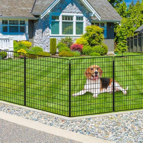 10 Panels 33 in x 24 ft Rustproof Metal Garden Fence X844