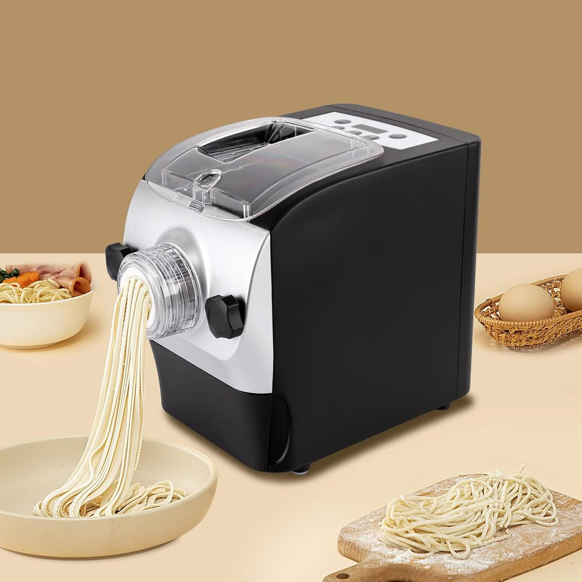 260W Automatic Pasta Maker Machine with 8 Moulds C55785