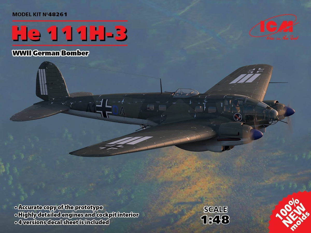 1/48 He 111H-3 German Bomber Scale Model C9186