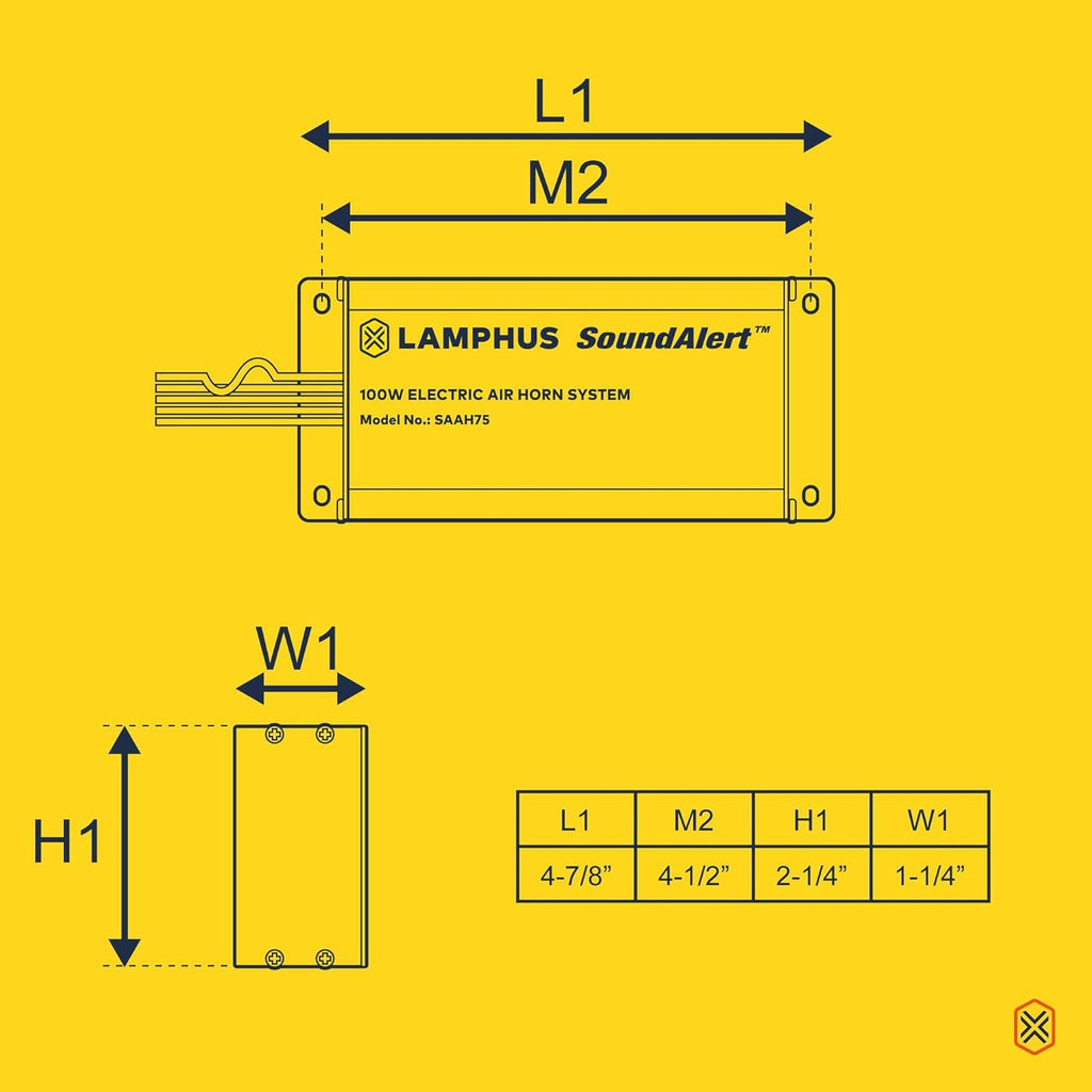 12V 100W Electric Air Horn Kit G94762