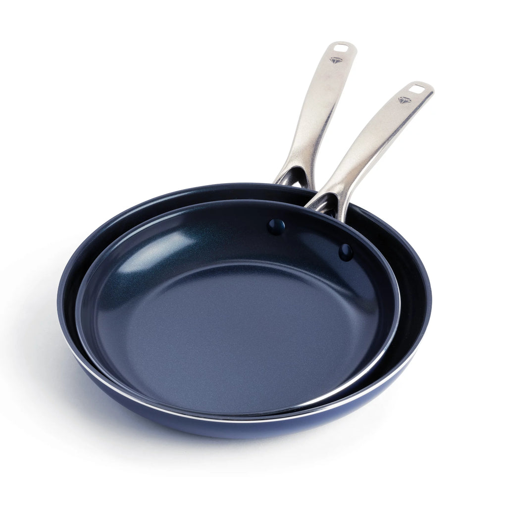 2-Pack Nonstick Ceramic Frypan Skillet Set, 9.5" and 11" F336974