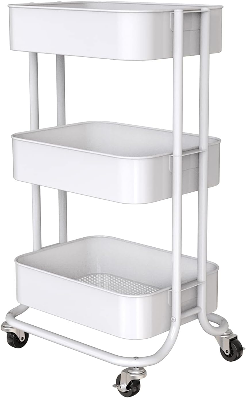 3-Tier Metal Rolling Utility Cart W308660