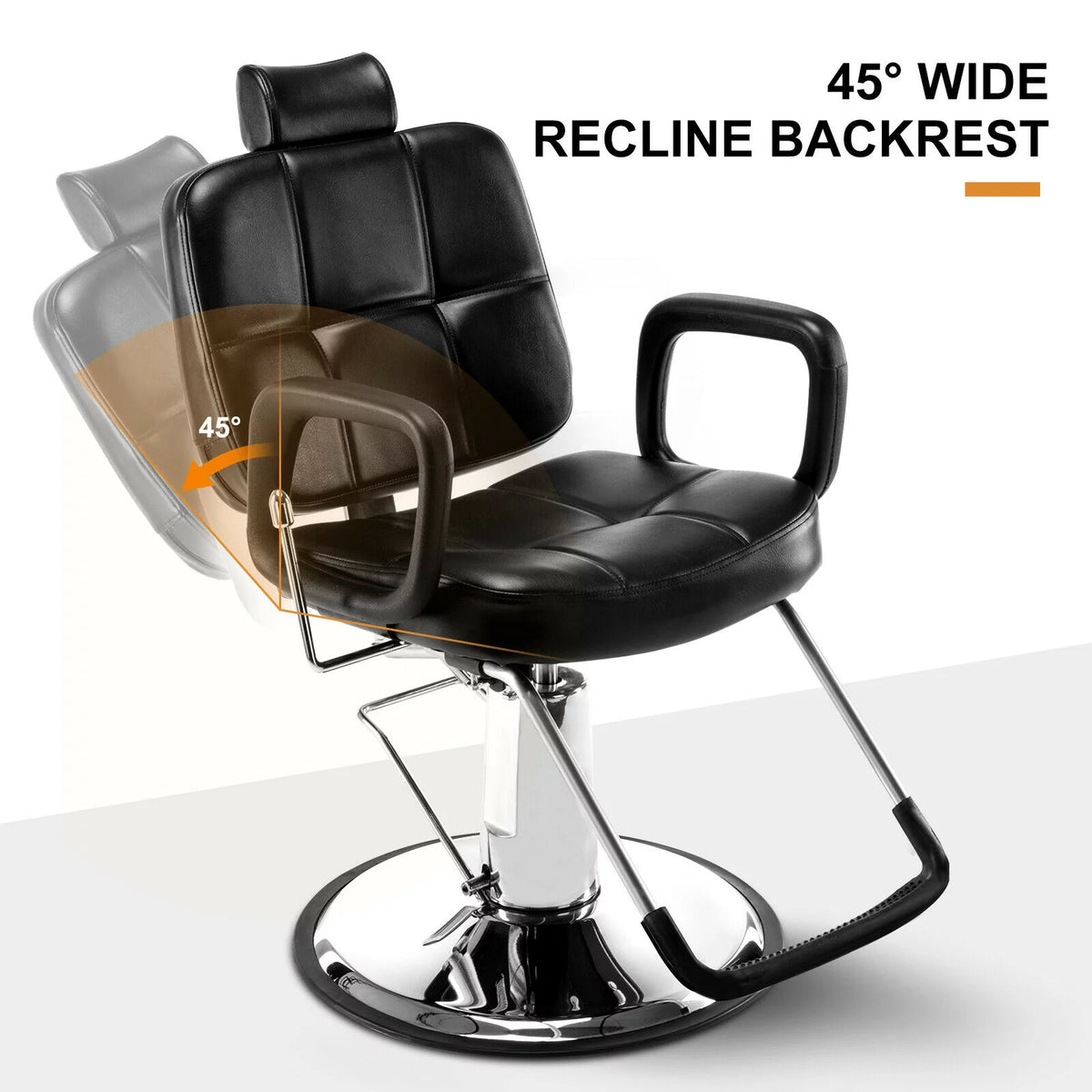 360° Swivel Hydraulic Recliner Barber Chair U34870
