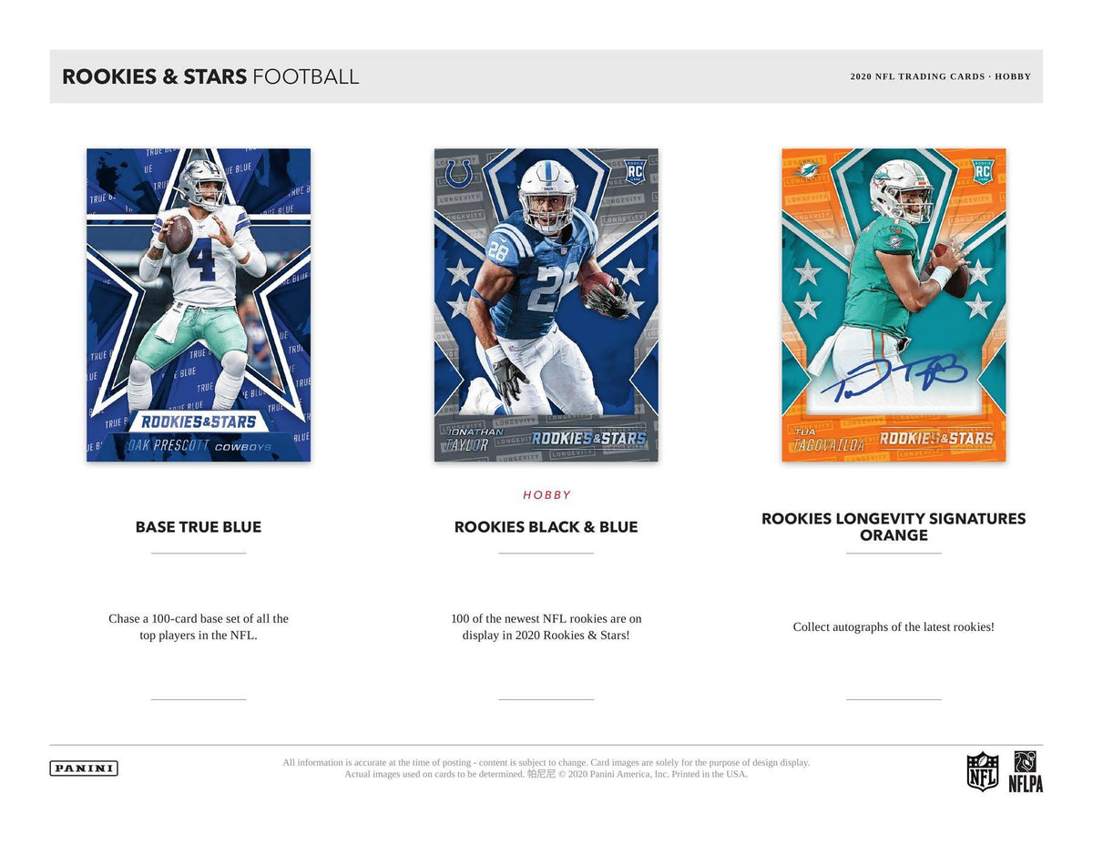 2020 Panini Football Trading Card Hobby Pack T27462
